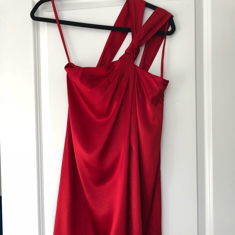 Stunning Banana Republic Red One-Shoulder Dress